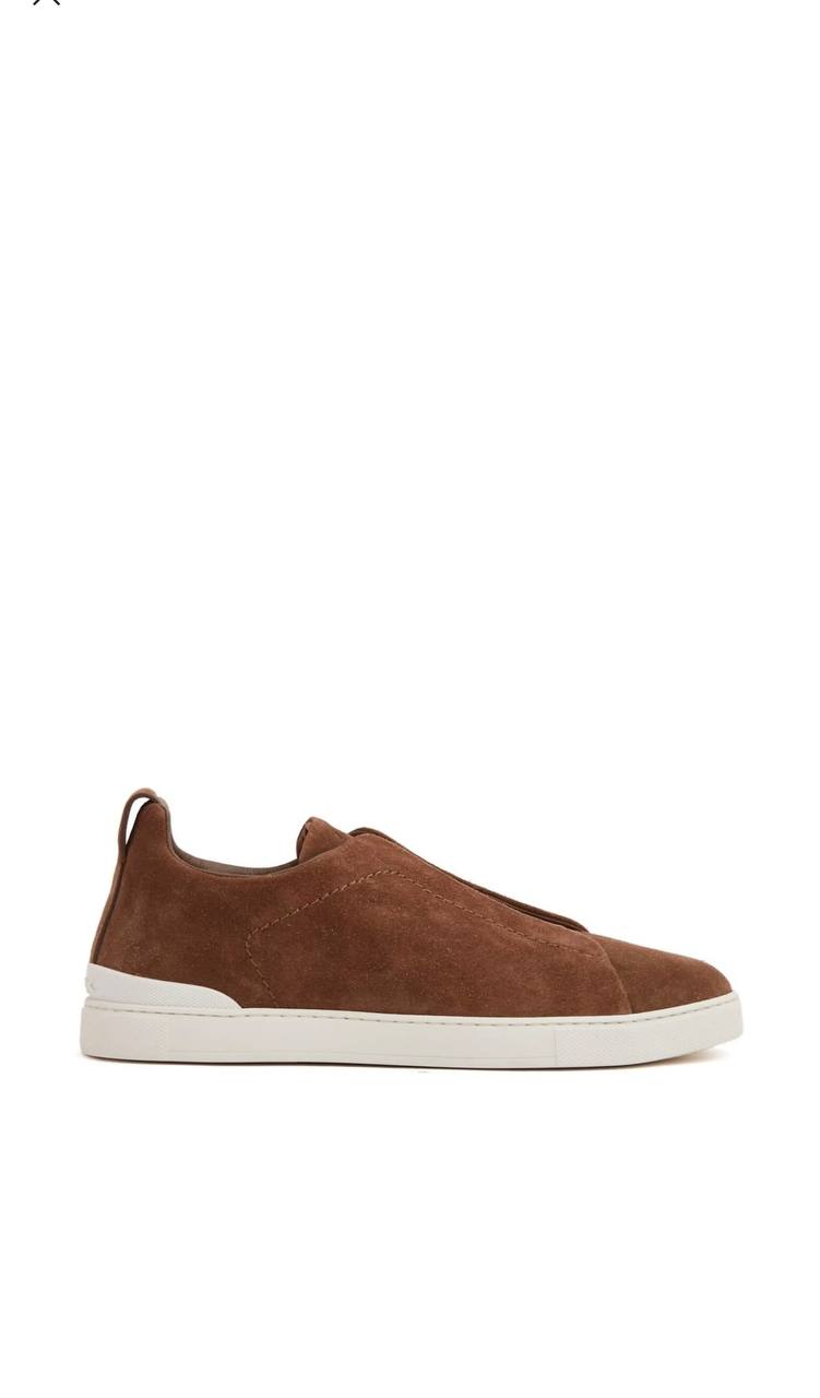 ZEGNA DEERSKIN TRIPLE STITCH™ SNEAKERS