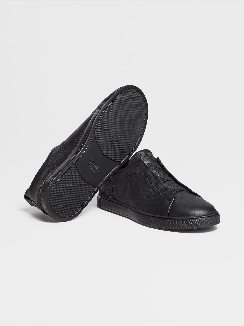 ZEGNA DEERSKIN TRIPLE STITCH™ SNEAKERS