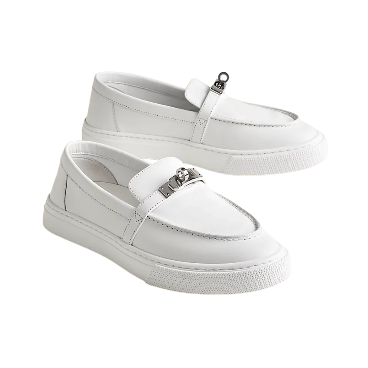 Hermes Game Slip on Sneaker - White