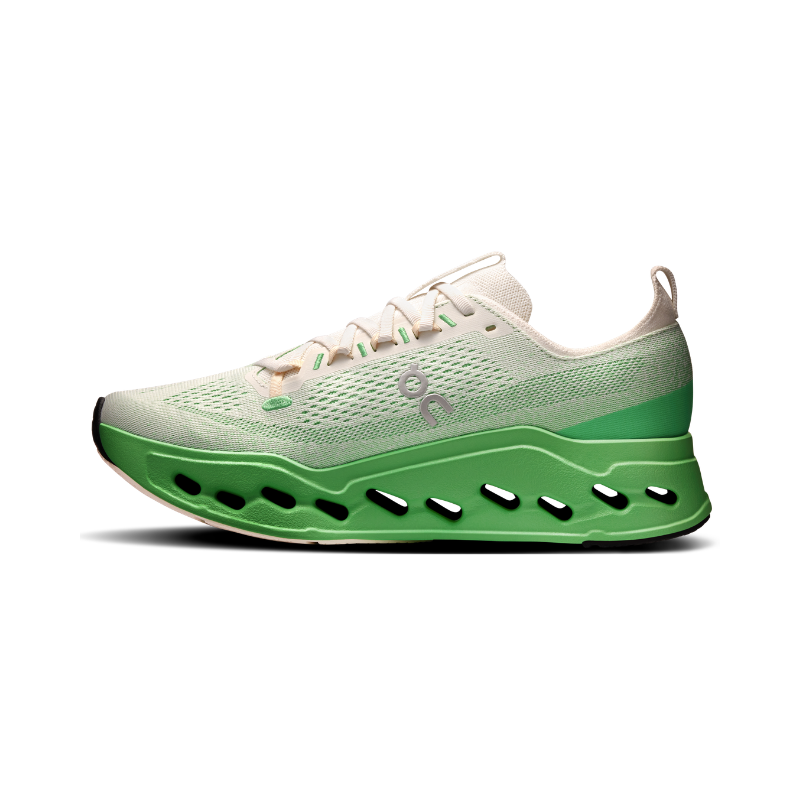 On Cloudsurfer max mens ivory honeydew