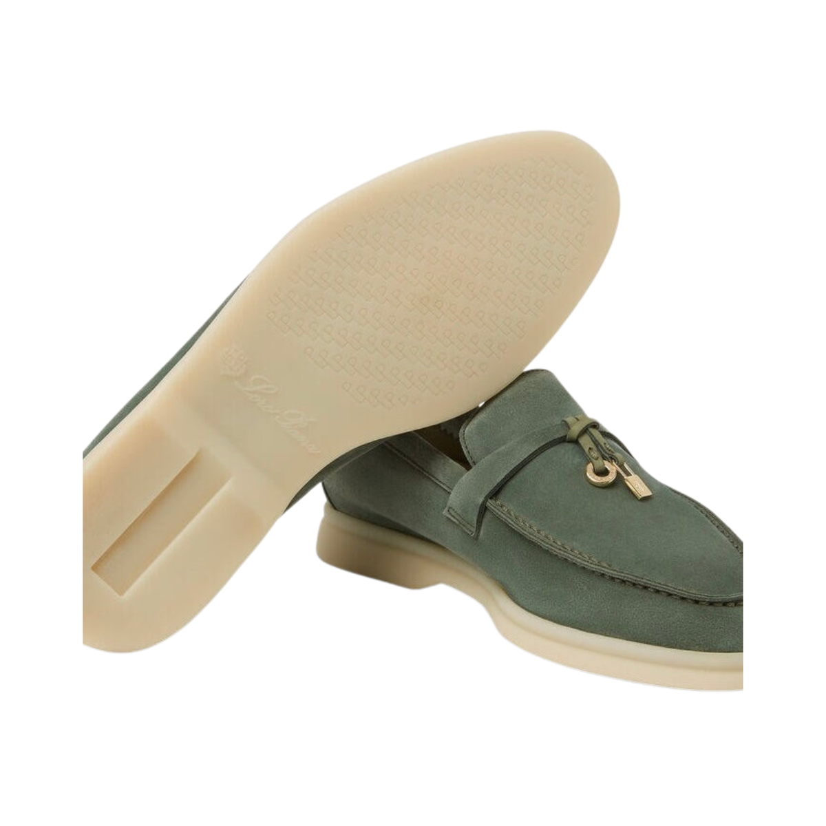 Loro Piana Summer Charms Walk Loafer Suede Green Lagoon (518W)