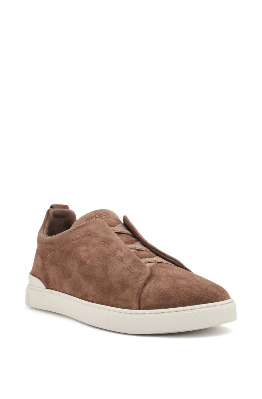 ZEGNA DEERSKIN TRIPLE STITCH™ SNEAKERS