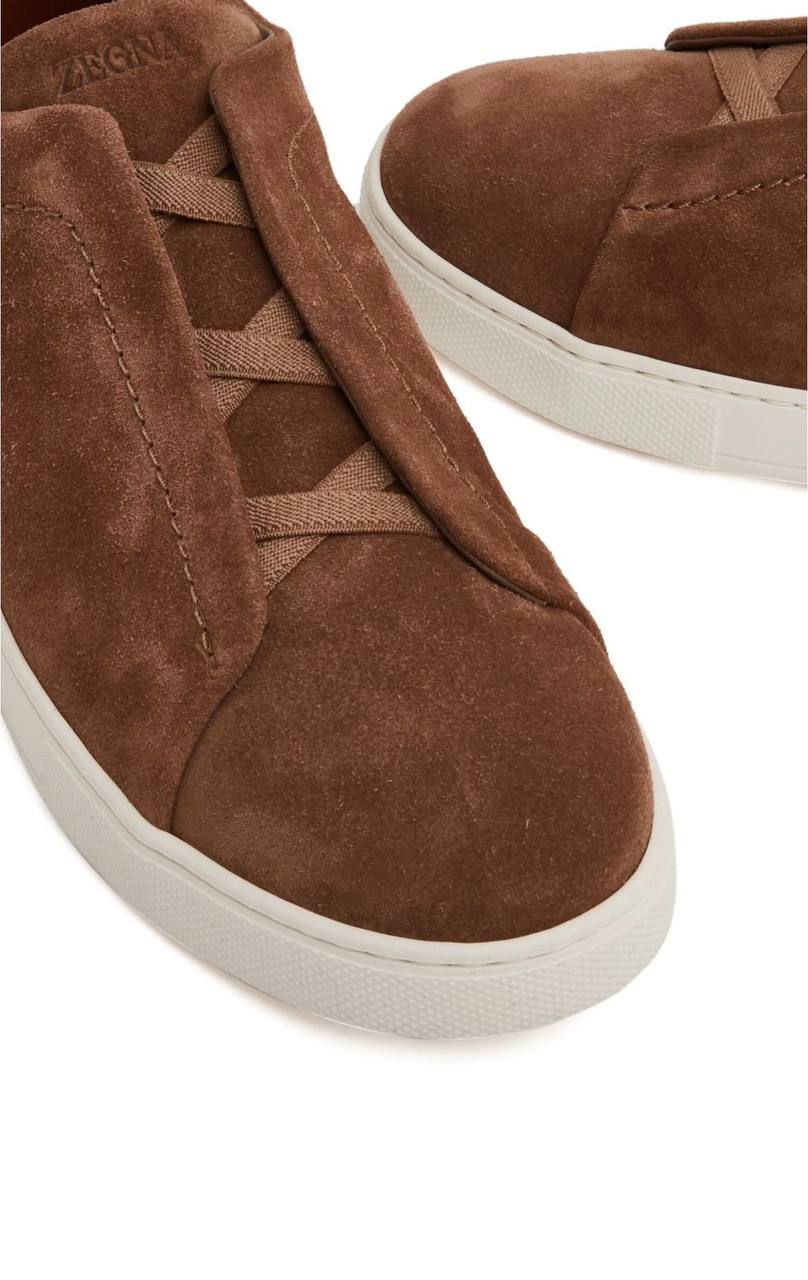 ZEGNA DEERSKIN TRIPLE STITCH™ SNEAKERS