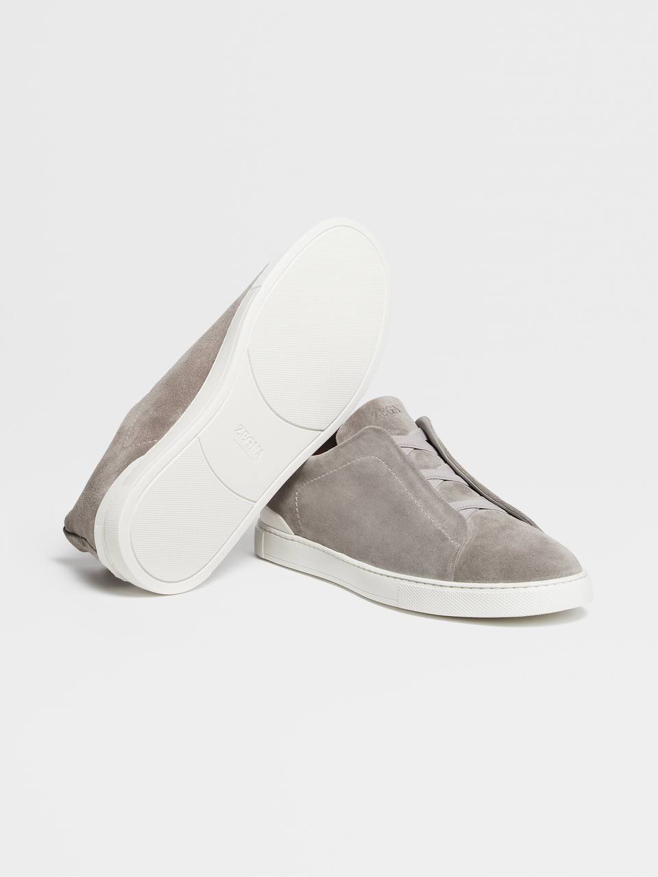 ZEGNA DEERSKIN TRIPLE STITCH™ SNEAKERS