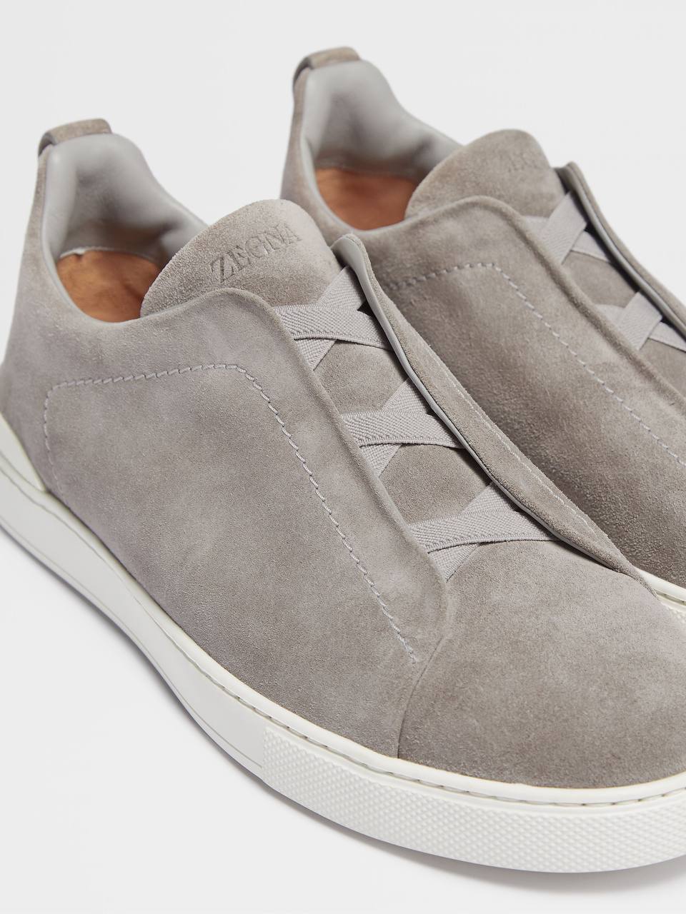 ZEGNA DEERSKIN TRIPLE STITCH™ SNEAKERS