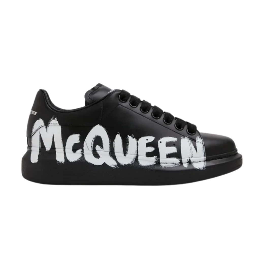 Aexander Mcqueen Oversized Graffiti – Black White
